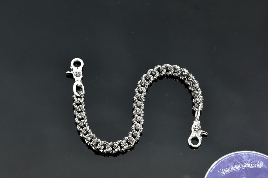 CH｜Double Hook Cable Knit Material: 925 Sterling Silver, Handmade