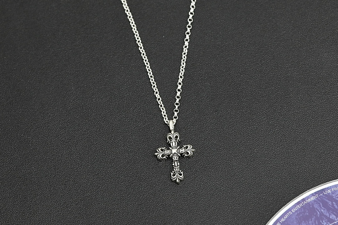CH mini cross flower pendant [Weight approx. 4.6g]