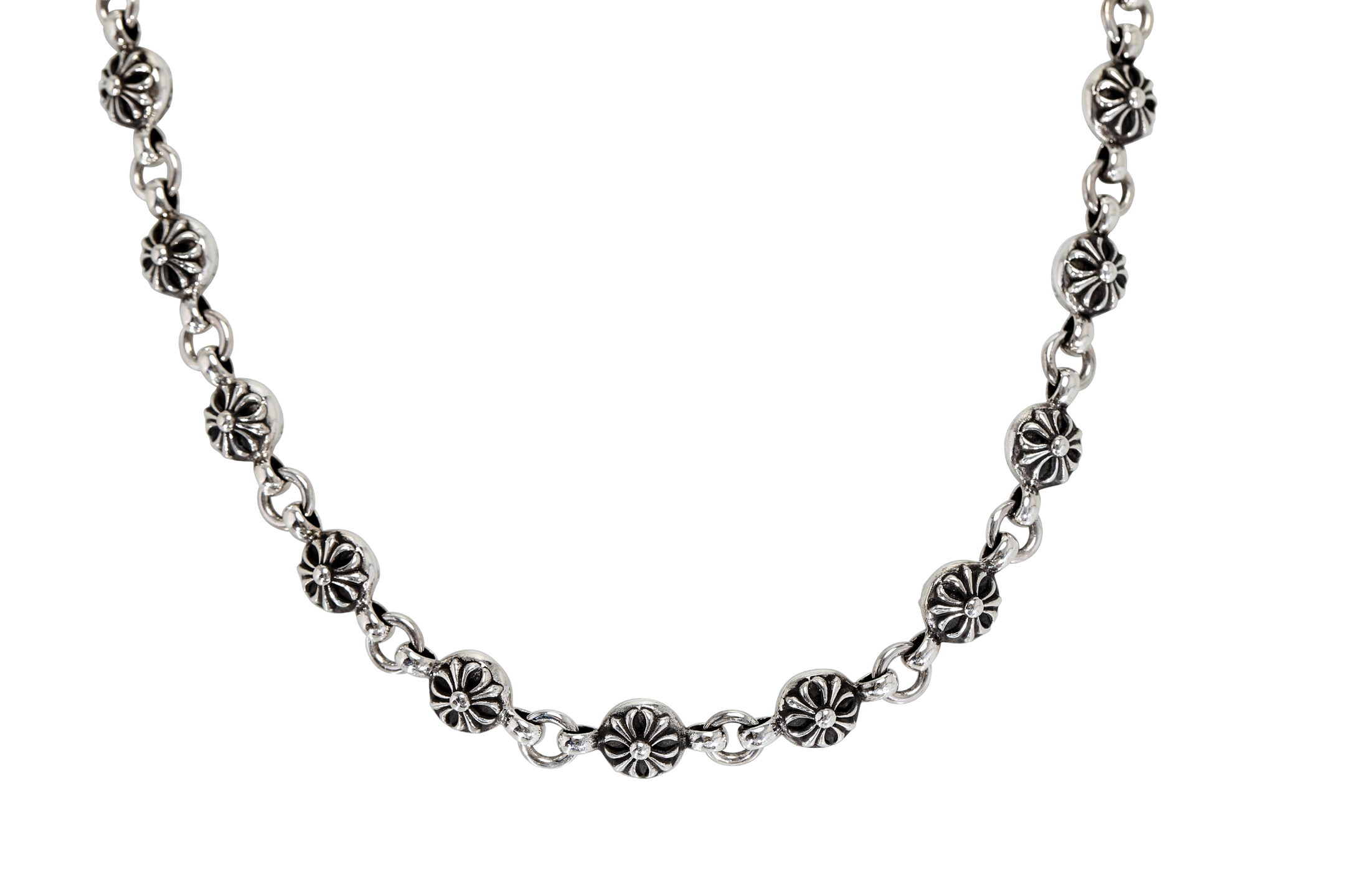 CH｜Double Hook Clasp with Cross Beads, 16 Beads