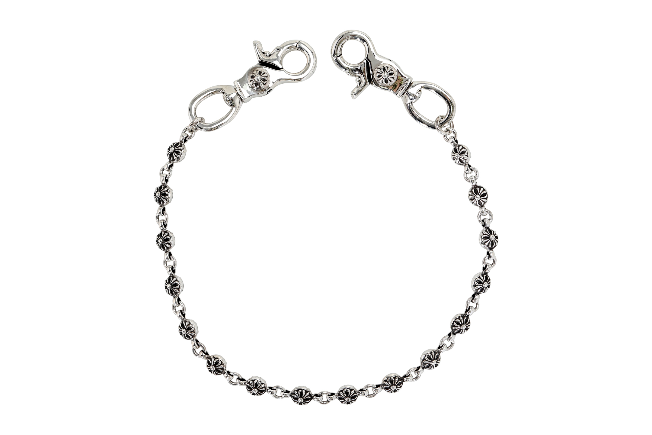 CH｜Double Hook Clasp with Cross Beads, 16 Beads