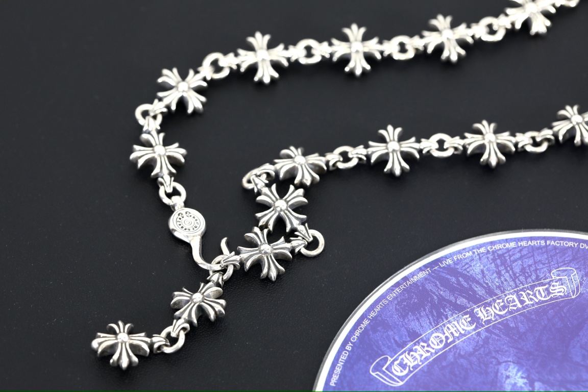 CH｜CHENSE  ▫️ Cross Flower Necklace (Total Length 56cm)