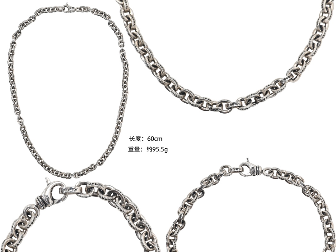 CH Thick Ring Necklace [Total Length 60cm]
