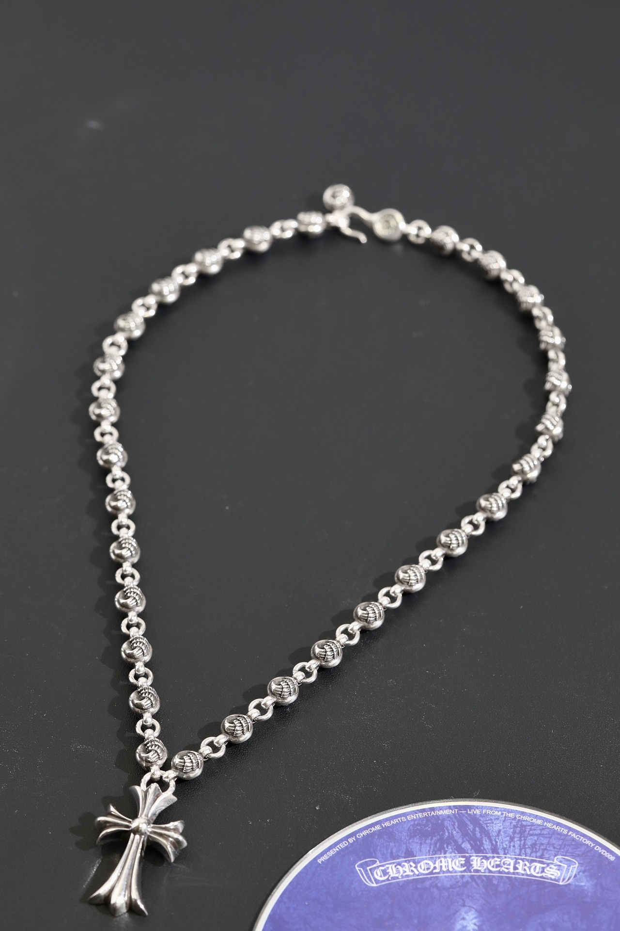 CH Cross-Fixed Eagle Claw Bead Necklace (56cm)