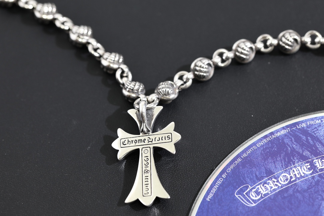 CH Cross-Fixed Eagle Claw Bead Necklace (56cm)