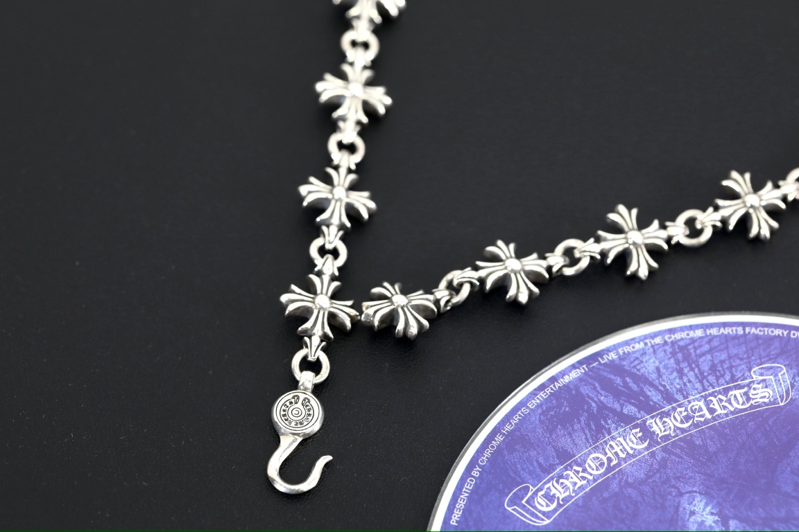 CH｜CHENSE  ▫️ Cross Flower Necklace (Total Length 56cm)