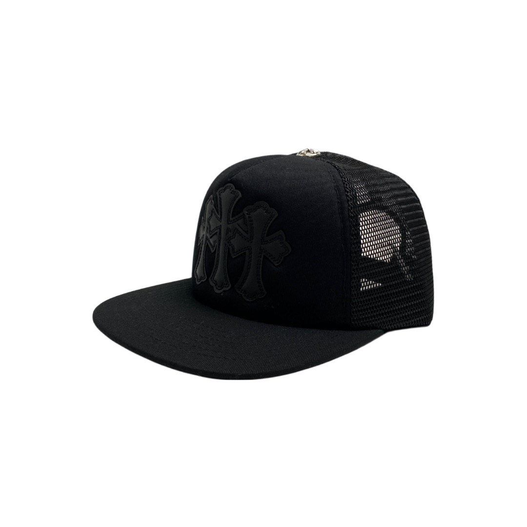 CH black three-cross baseball cap