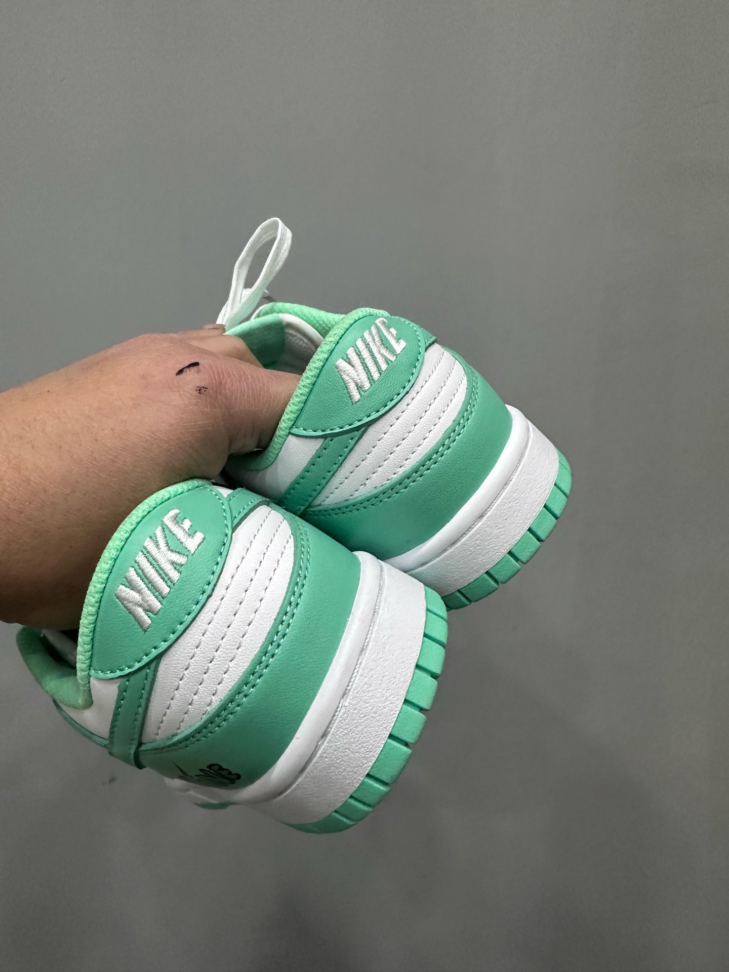 CH x Nike Dunk low x Matty boy - Light green all-hand-painted graffiti low-top sneakers