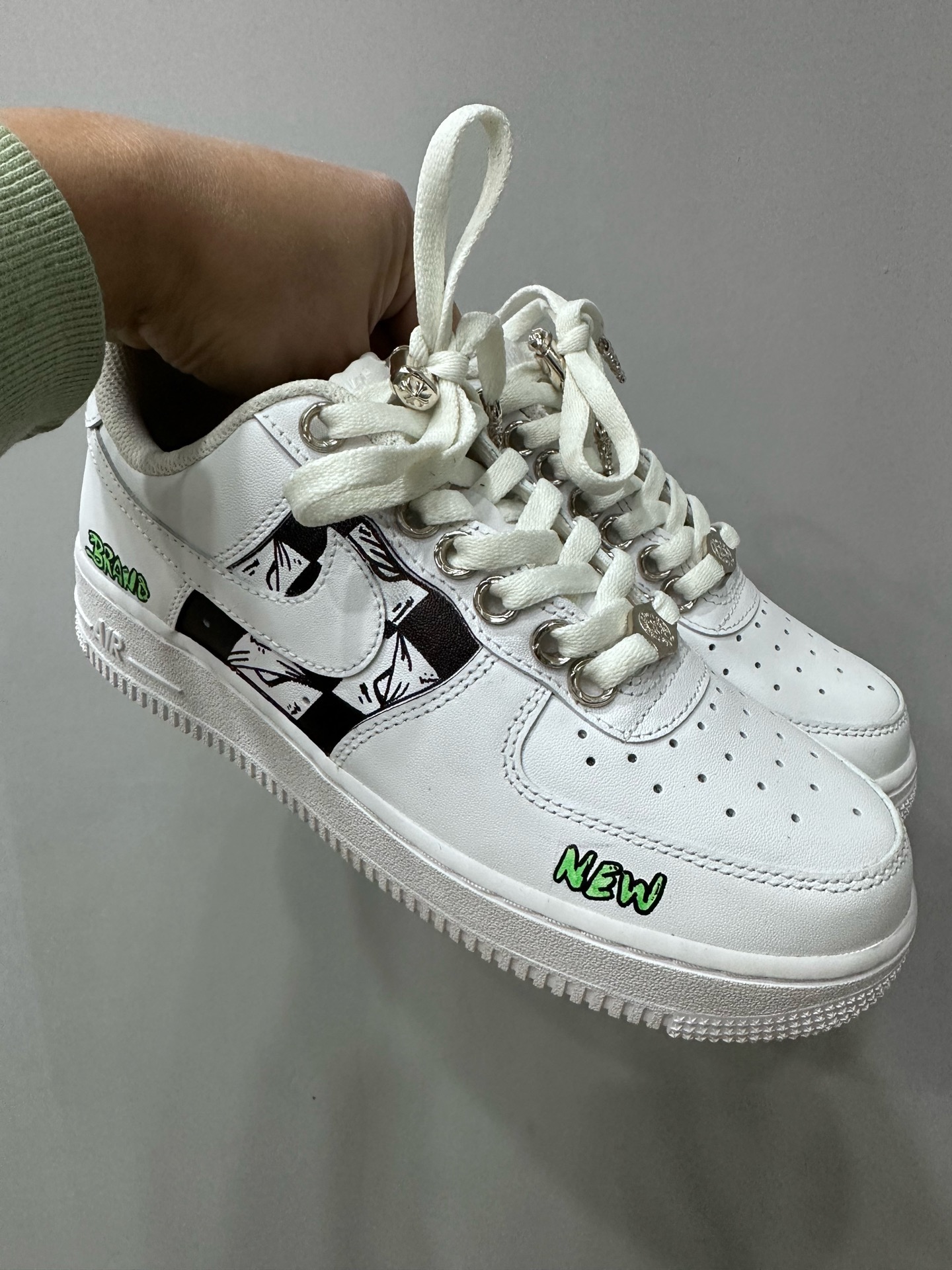 CH x Nike AF1 x Matty boy - All hand-painted graffiti artwork of Air Force One.