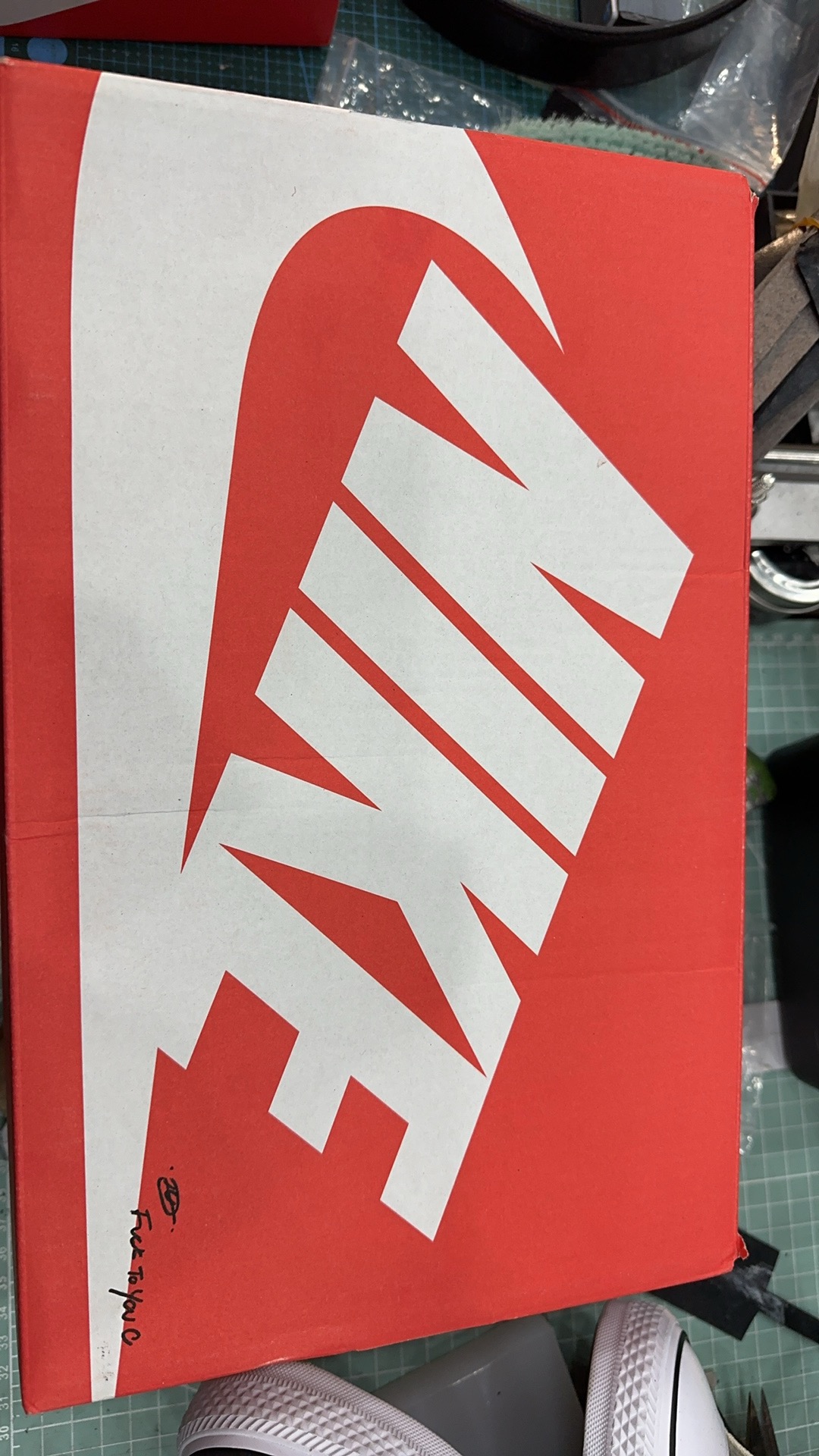 CH x Nike Dunk low x Matty boy - Light green all-hand-painted graffiti low-top sneakers