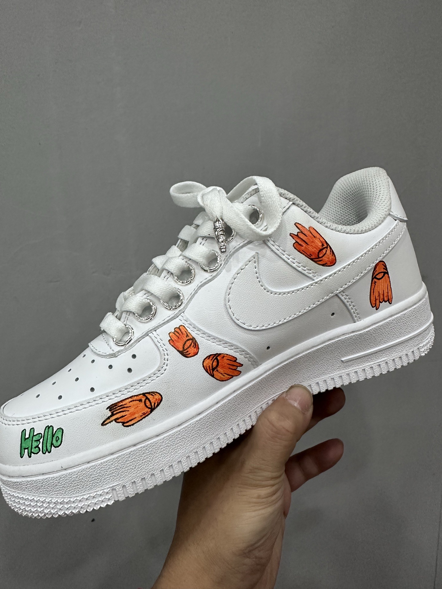 CH x Nike AF1 x Matty boy hand-painted limited edition pure white Air Force One.