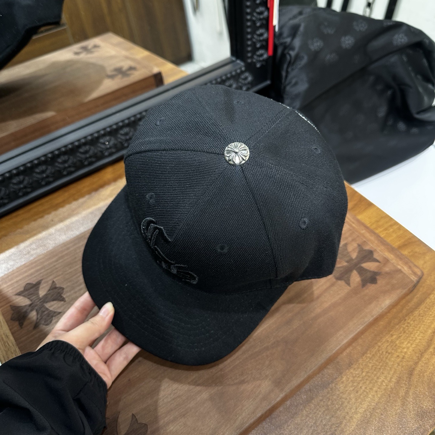 CH All-black baseball cap