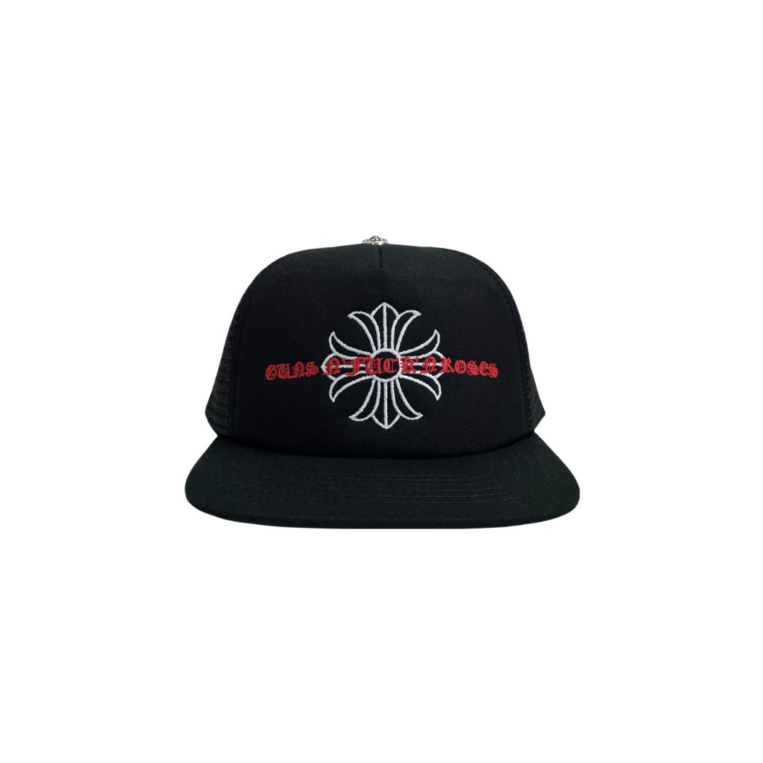 CH Black Cross-Flower Sanskrit Limited Baseball Cap