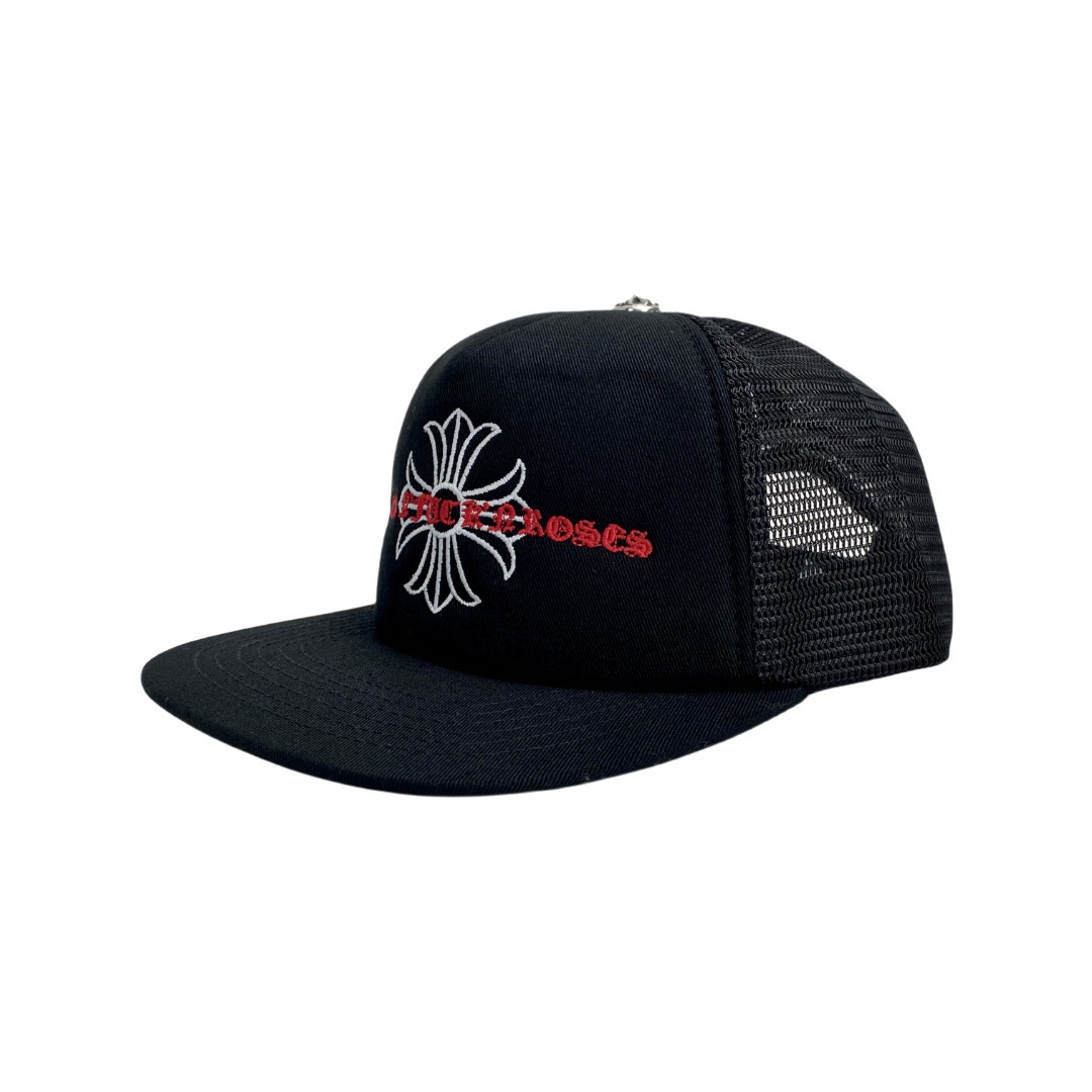 CH Black Cross-Flower Sanskrit Limited Baseball Cap