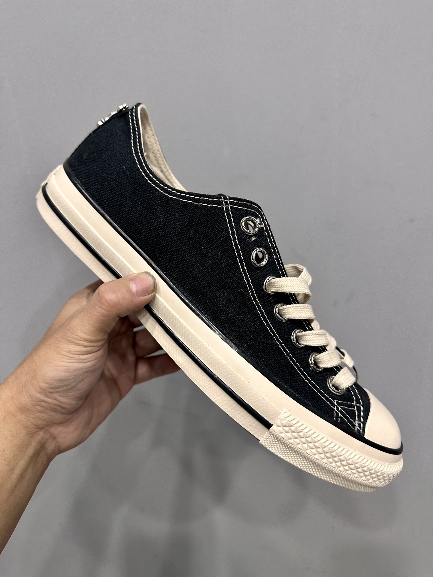 CH Chrome Hearts x Converse 1970s Low-Top Canvas Vulcanized Shoes. Sizes: 36-45