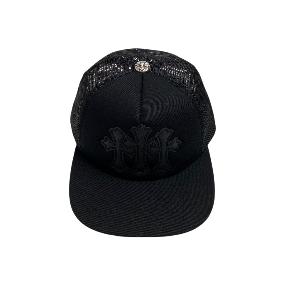 CH black three-cross baseball cap