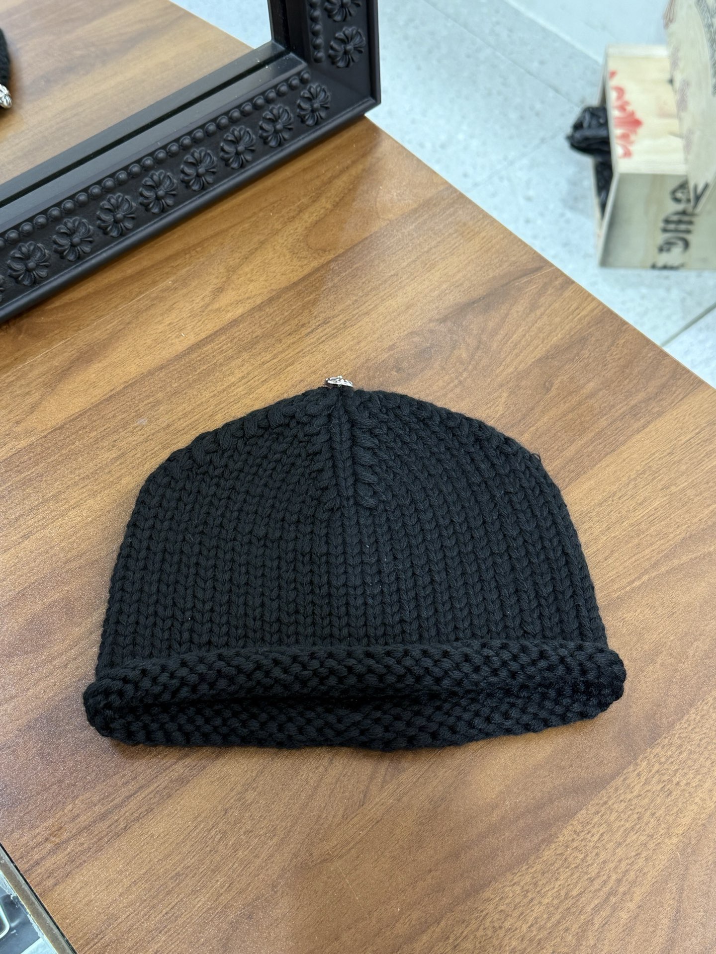 CH Black Leather Cap - Black Warrior Cold Hat