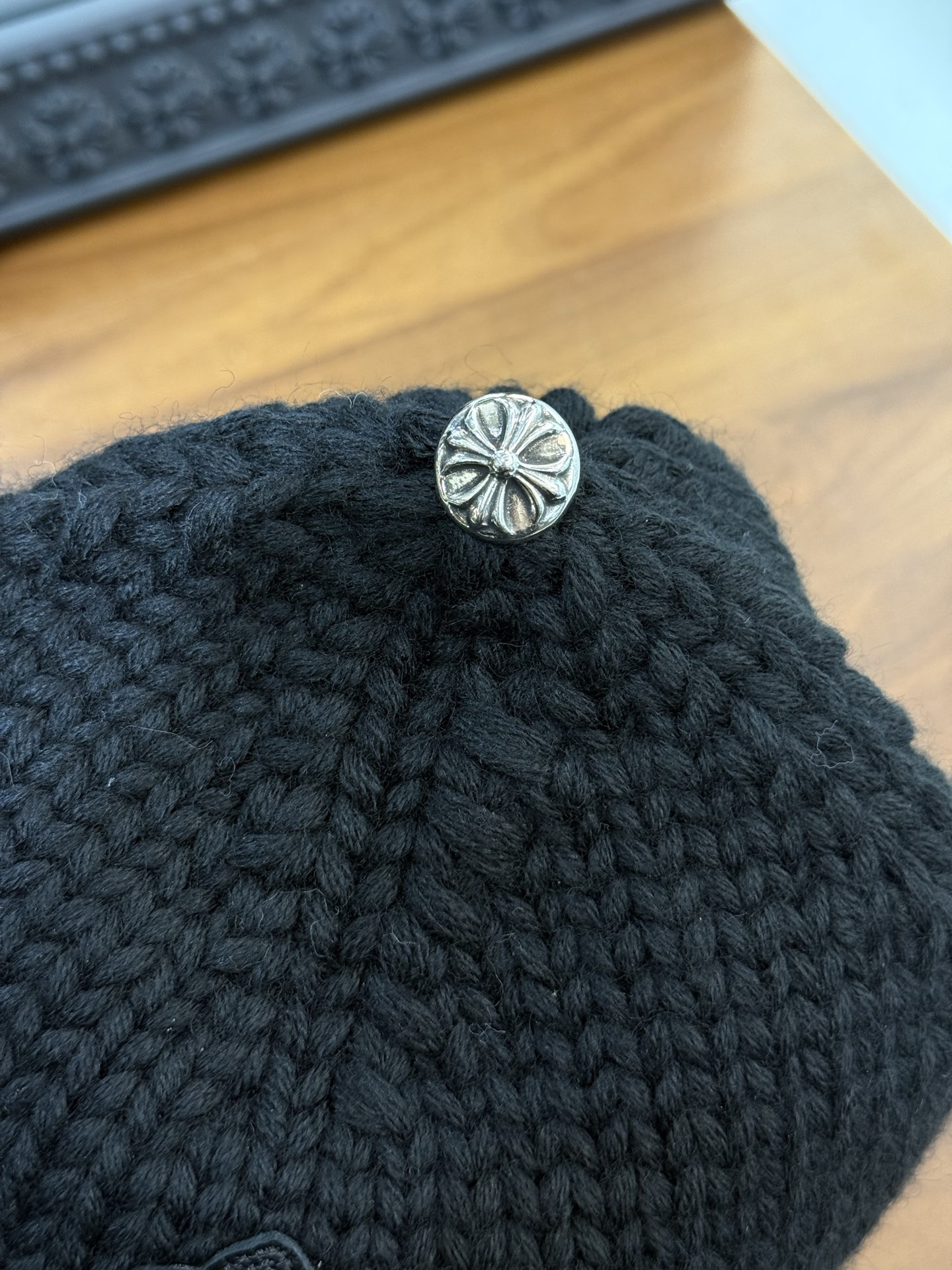 CH Cross Silver Bracelet with Leather Cold Hat