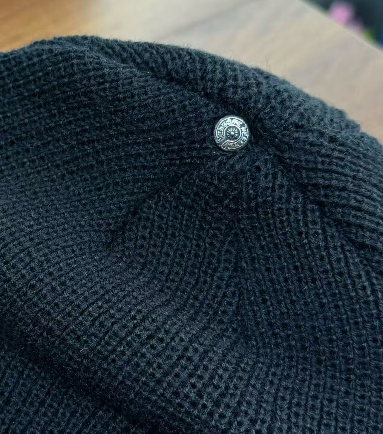 CH Leather Cold Cap with Horsehair Cross Design