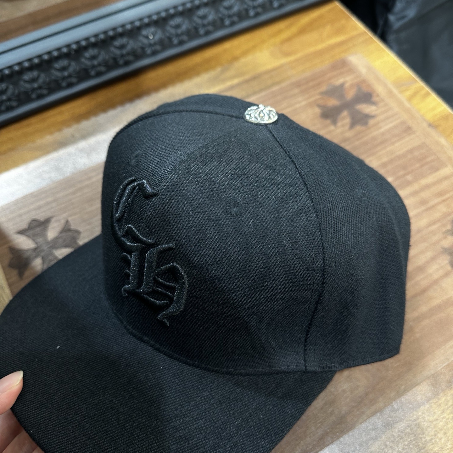 CH All-black baseball cap