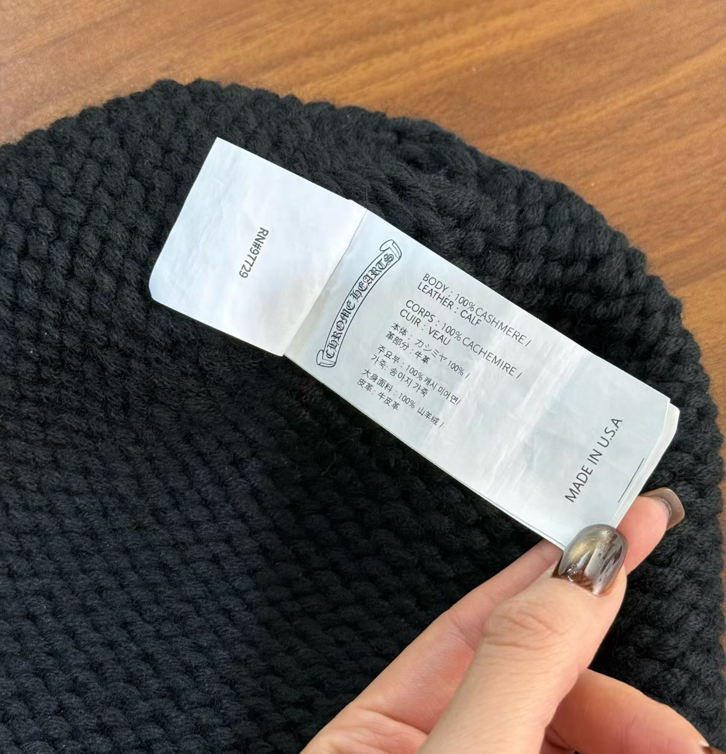 CH Cross-Frame 925 Silver Jewelry-Style Leather Hat