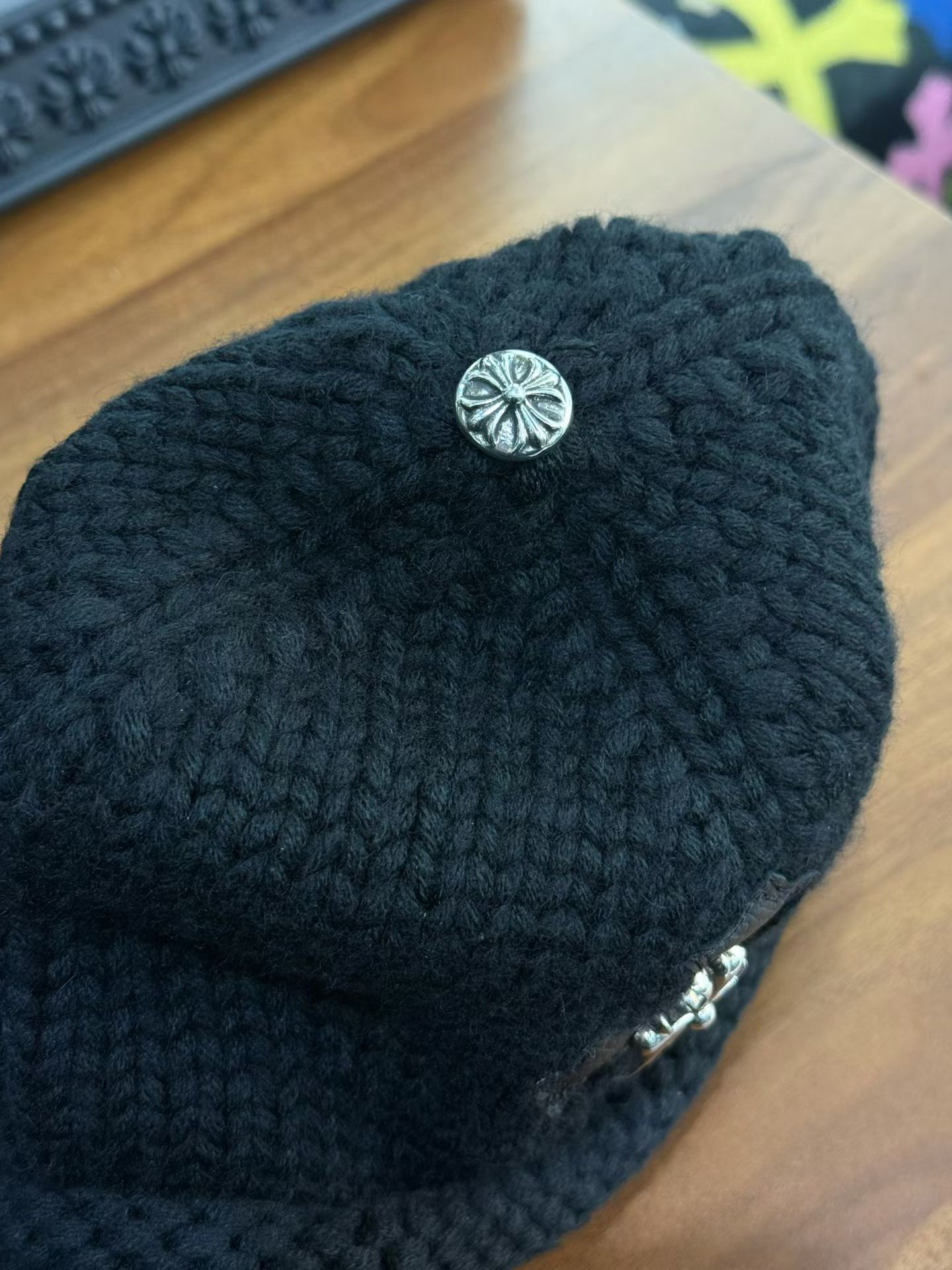 CH Cross-Frame 925 Silver Jewelry-Style Leather Hat