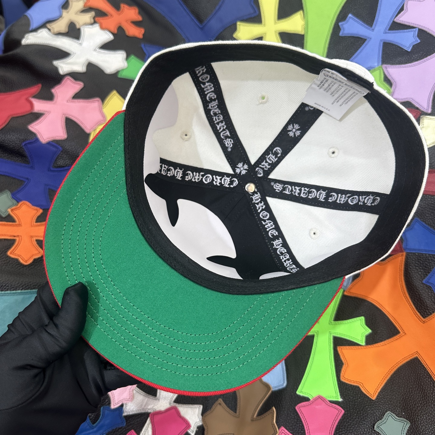 CH Blue and White Embroidered Heart