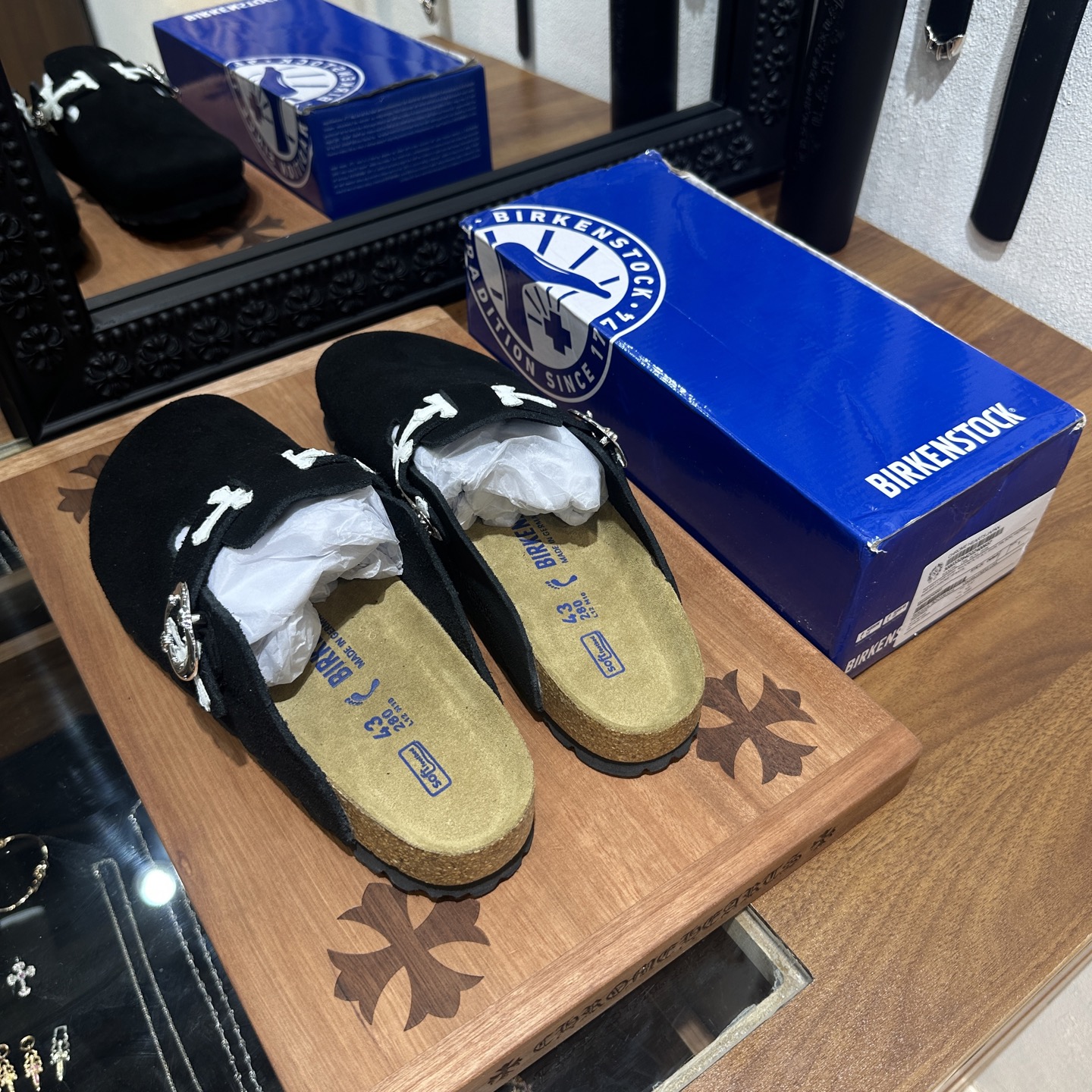 CH Chrome Hearts x Birkenstock Boston