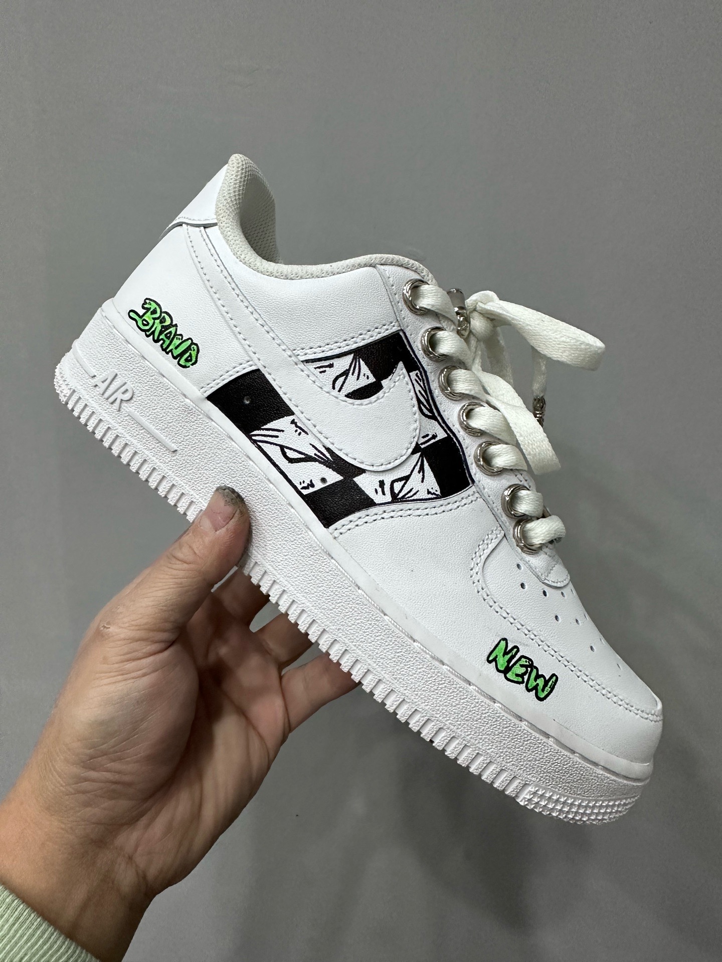 CH x Nike AF1 x Matty boy - All hand-painted graffiti artwork of Air Force One.