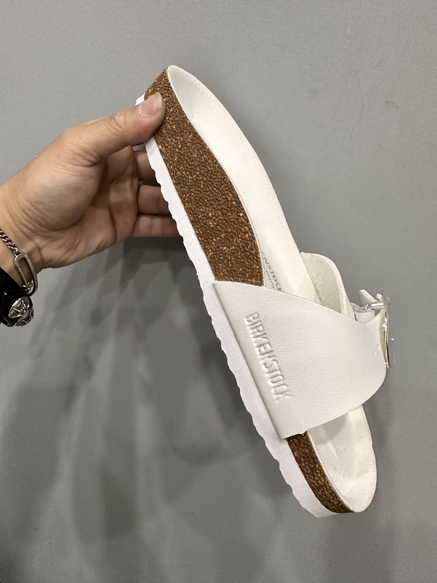 CH Chrome Hearts × Birkenstock White Nappa Leather Women's Slingback Sandals. Sizes: 36-42