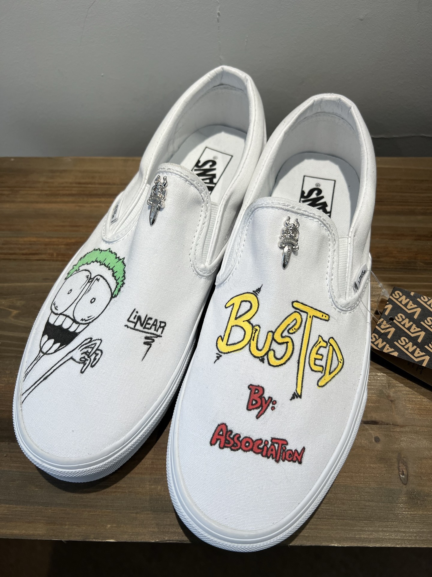 CH Chromehearts customer-ordered real photos! Matty Boy hand-painted graffiti print Vans sneakers.