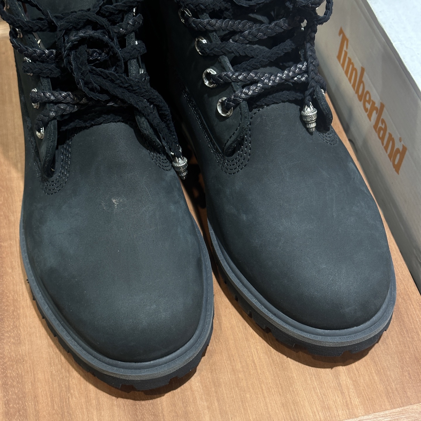 CH Chrome Hearts × Timberland Classic Black Boots, Unpatched. Sizes: 36-45