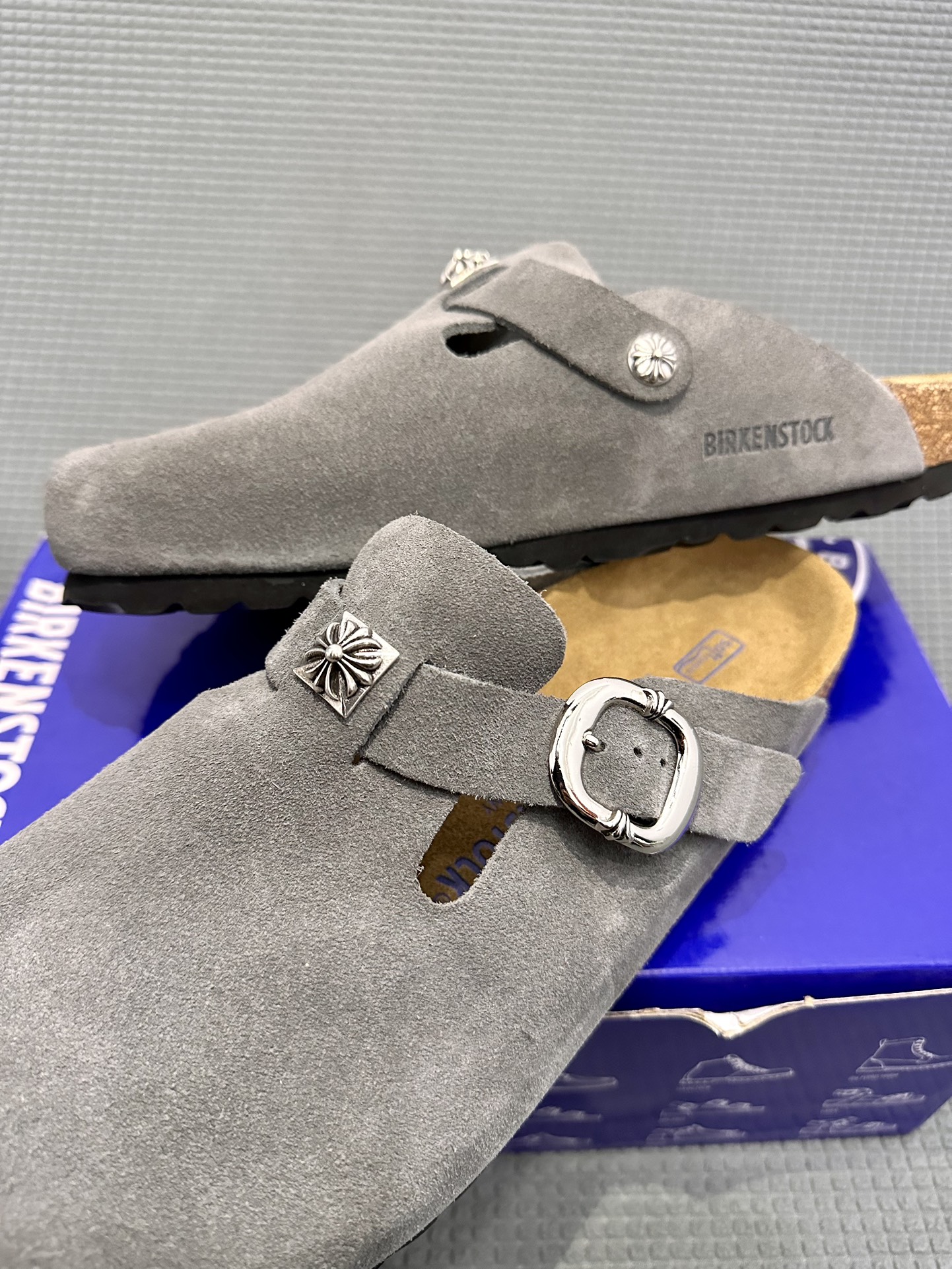 CH Chrome Hearts x Birkenstock Boston Leather