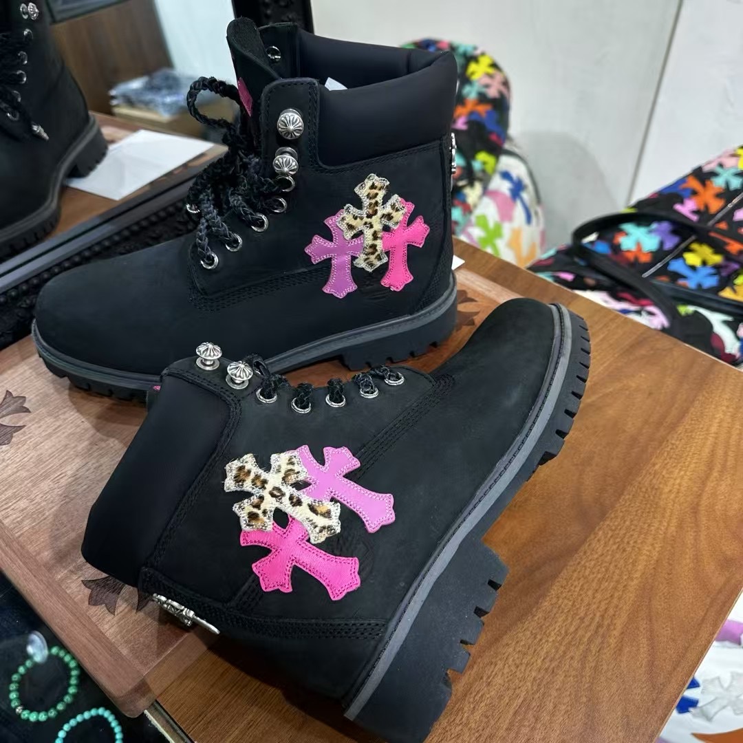 CH Chromehearts x Timberland Private Official Custom Edition Shoes: Sizes 36-44