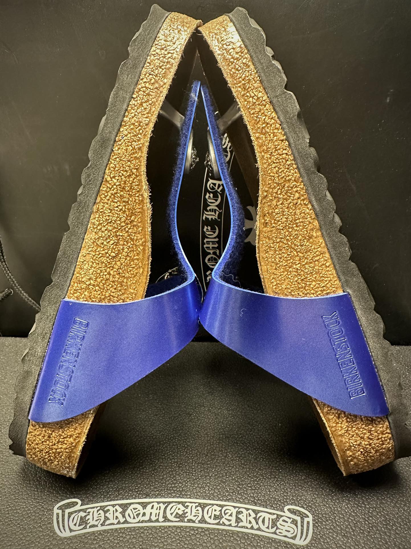 CH Chrome Hearts × Birkenstock PVC flip-flops/beach sandals. Sizes: 36-45 (half sizes available).