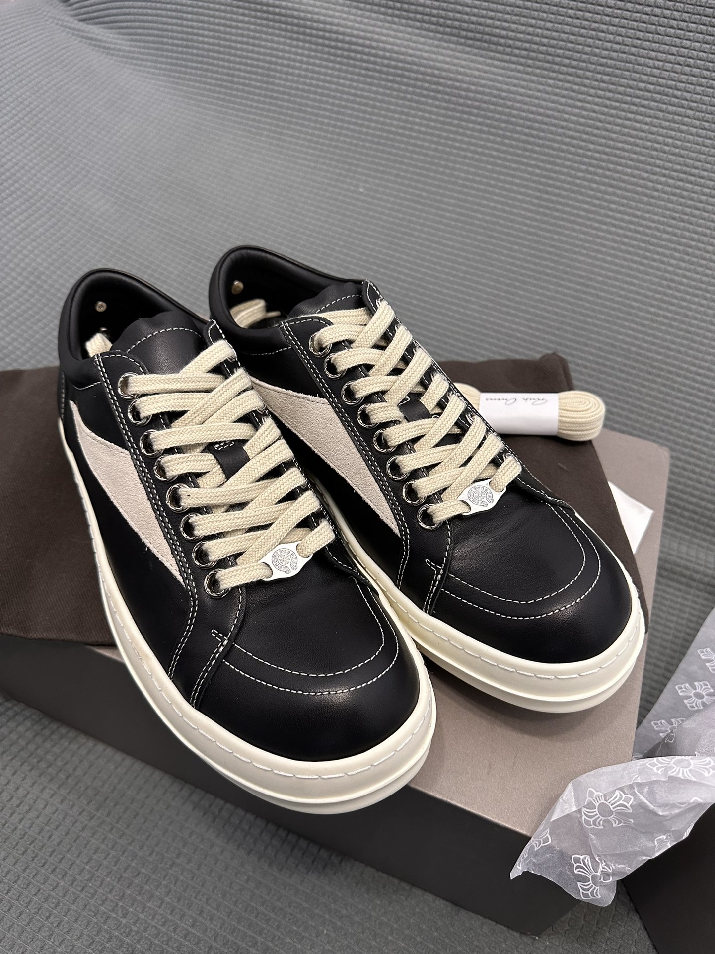 CH Chrome Hearts x Rick Owens Low-Top Casual Shoes (Copyright Infringement) Sizes: 36-44