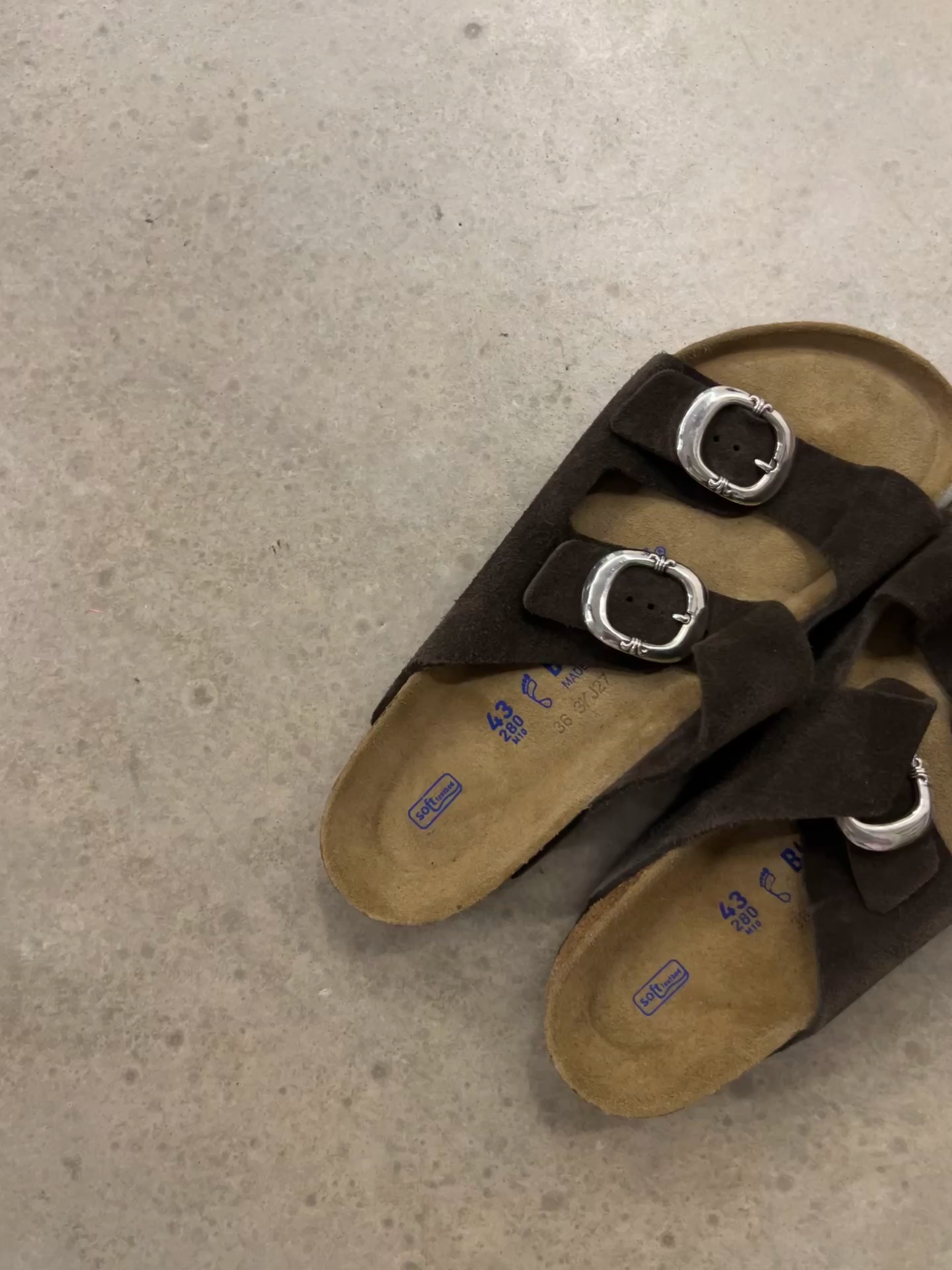 CH chromehearts × birkentock D-ring modified Birkenstock slippers