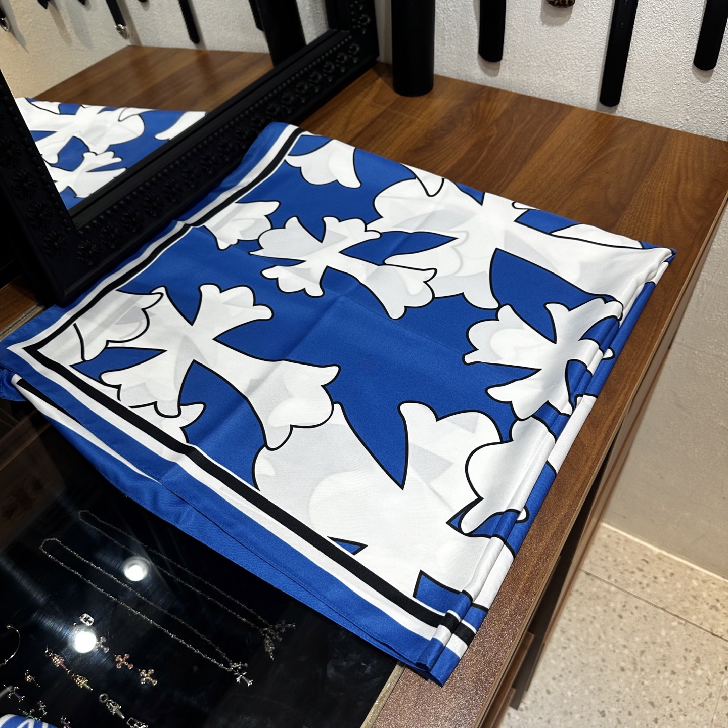 CH Blue and White Double-Sided Large Cross