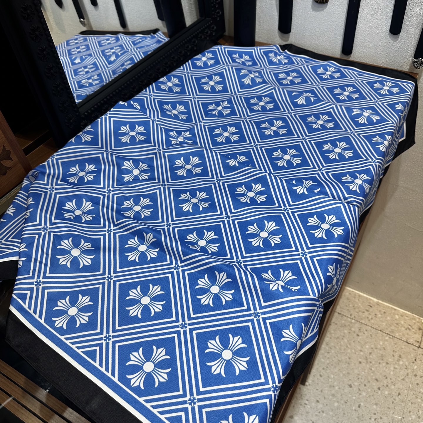 CH Blue and White Double-Sided Small Cross