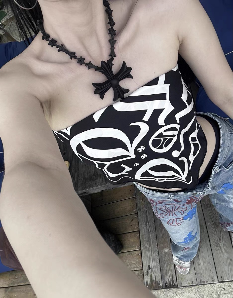 CH Sanskrit Cross Printed Silk Scarf/Square