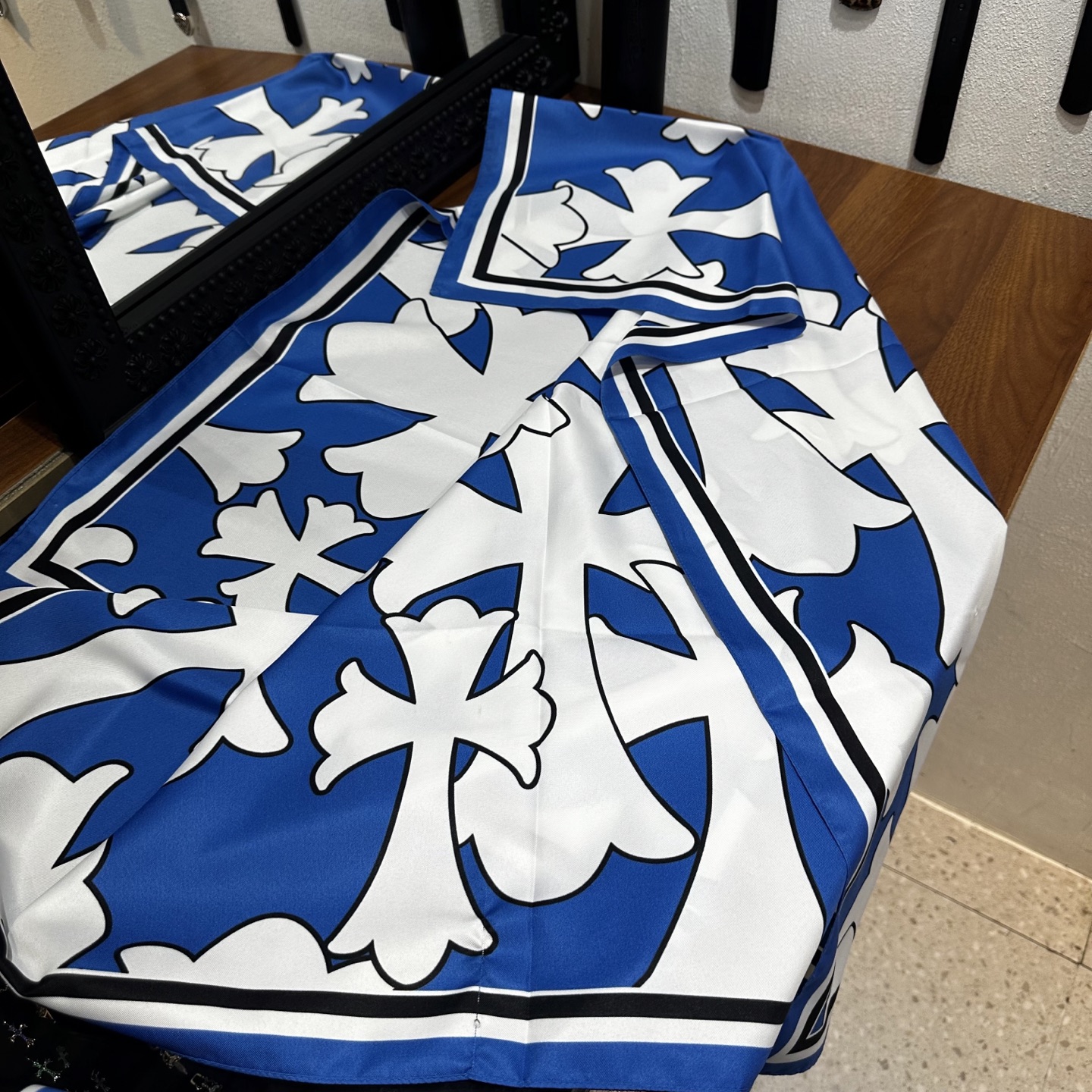 CH Blue and White Double-Sided Large Cross