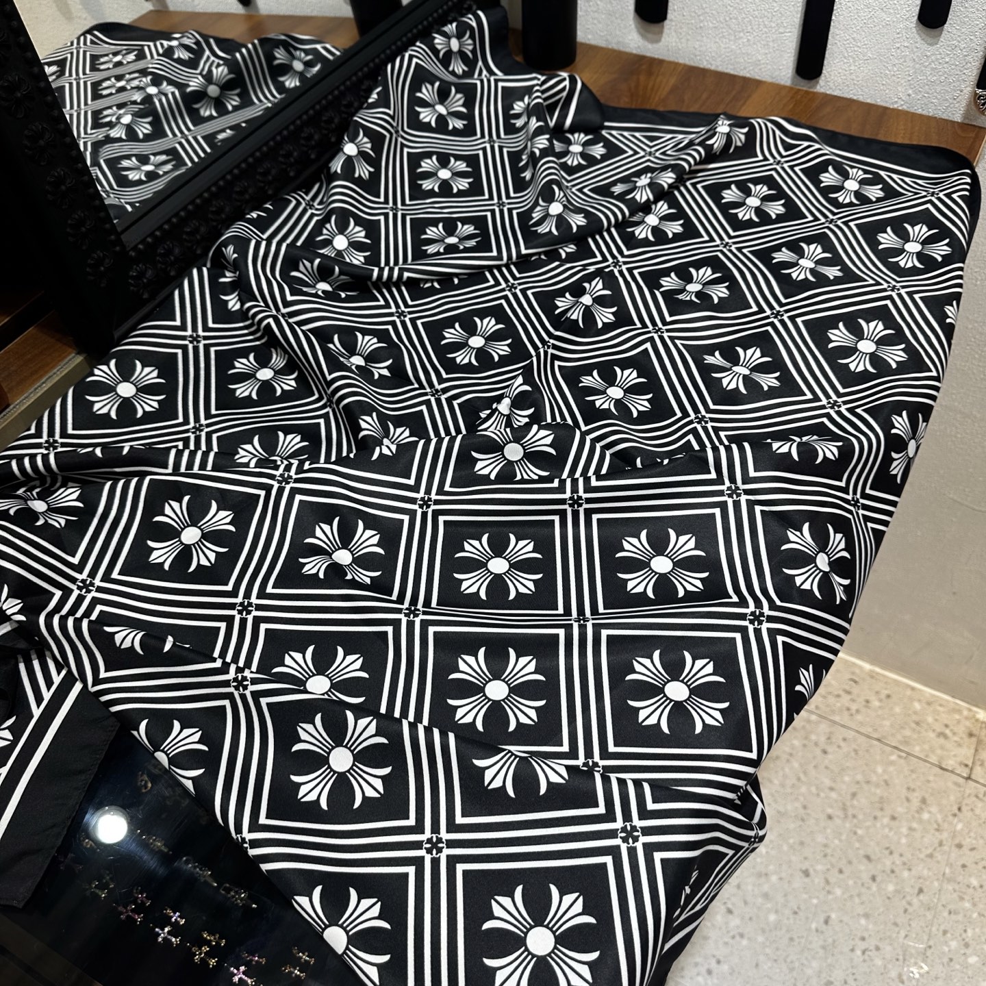 CH Black and White Double-Sided Small Cross