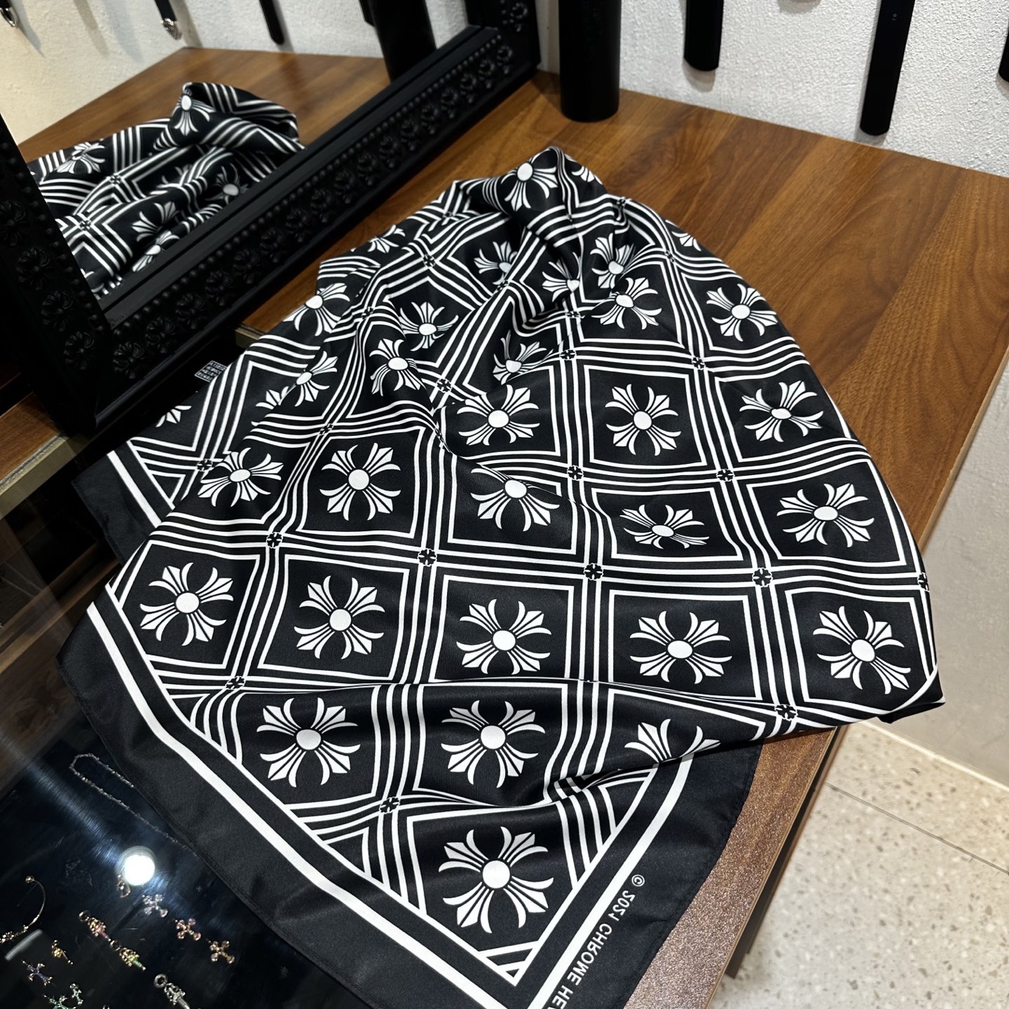 CH Black and White Double-Sided Small Cross