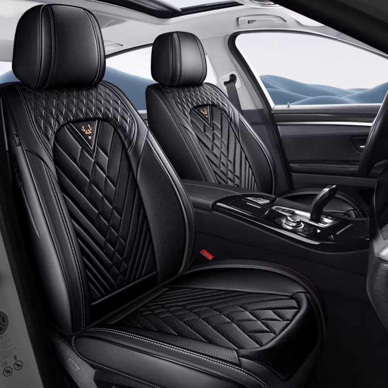 Black premium leather seat covers