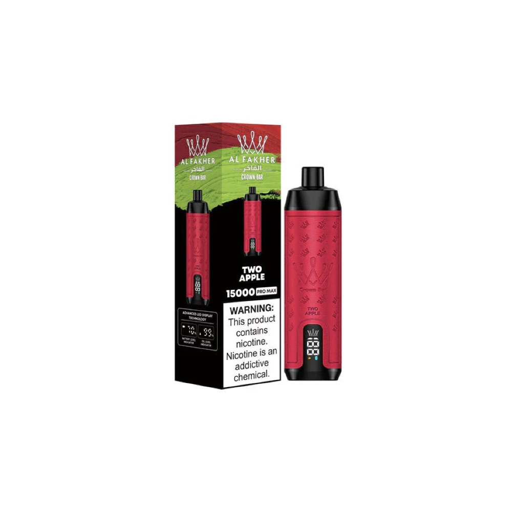 Al Fakher Crown Bar 15000 Promax Two apple (10 pieces)