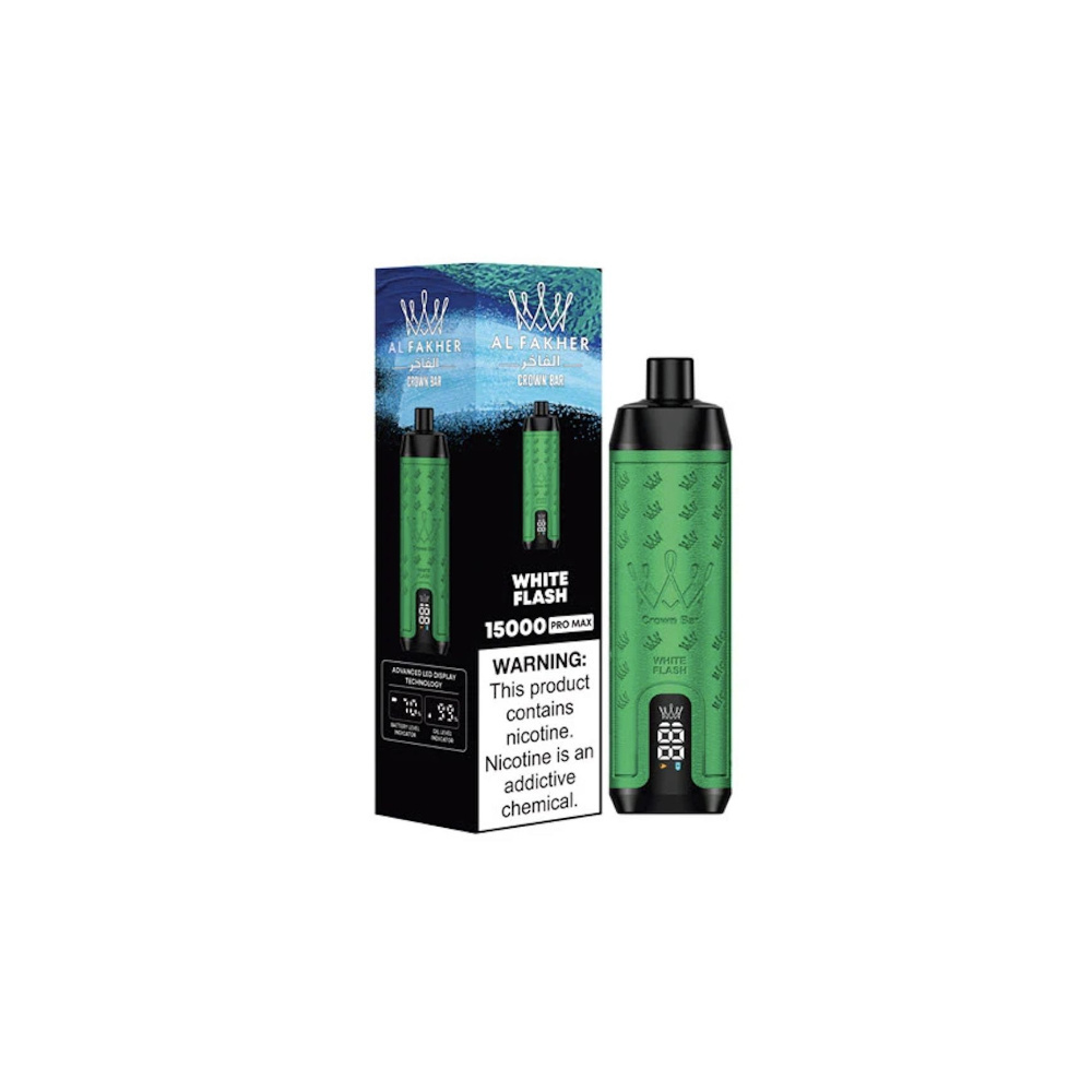 Al Fakher Crown Bar 15000 Promax While Flash (10pieces)