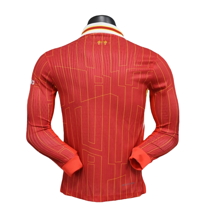 24-25 Player Version Long Sleeve Liverpool Home Football Shirt