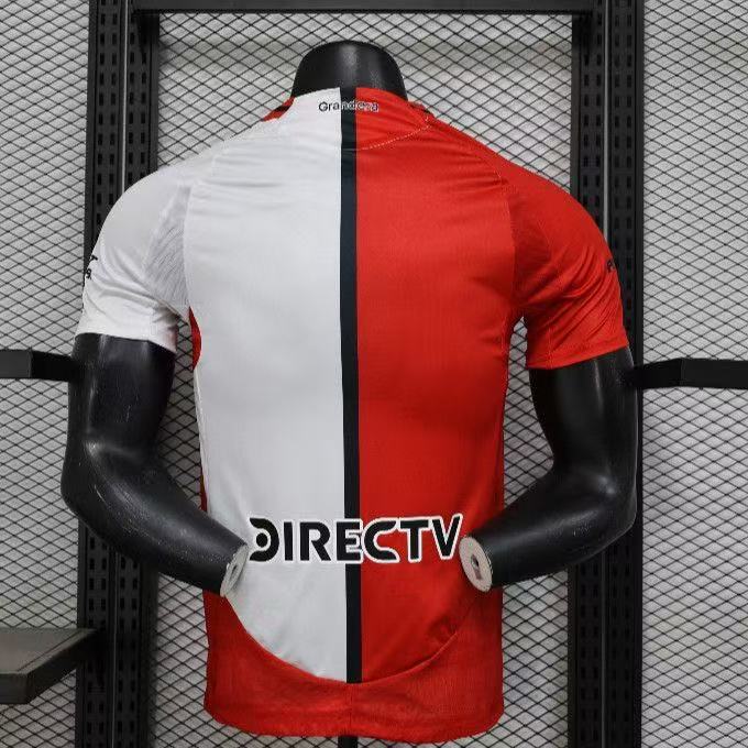 River Plate 2025/26 Player Version Away Jersey | Adidas HEAT.RDY Red White Split Football Shirt