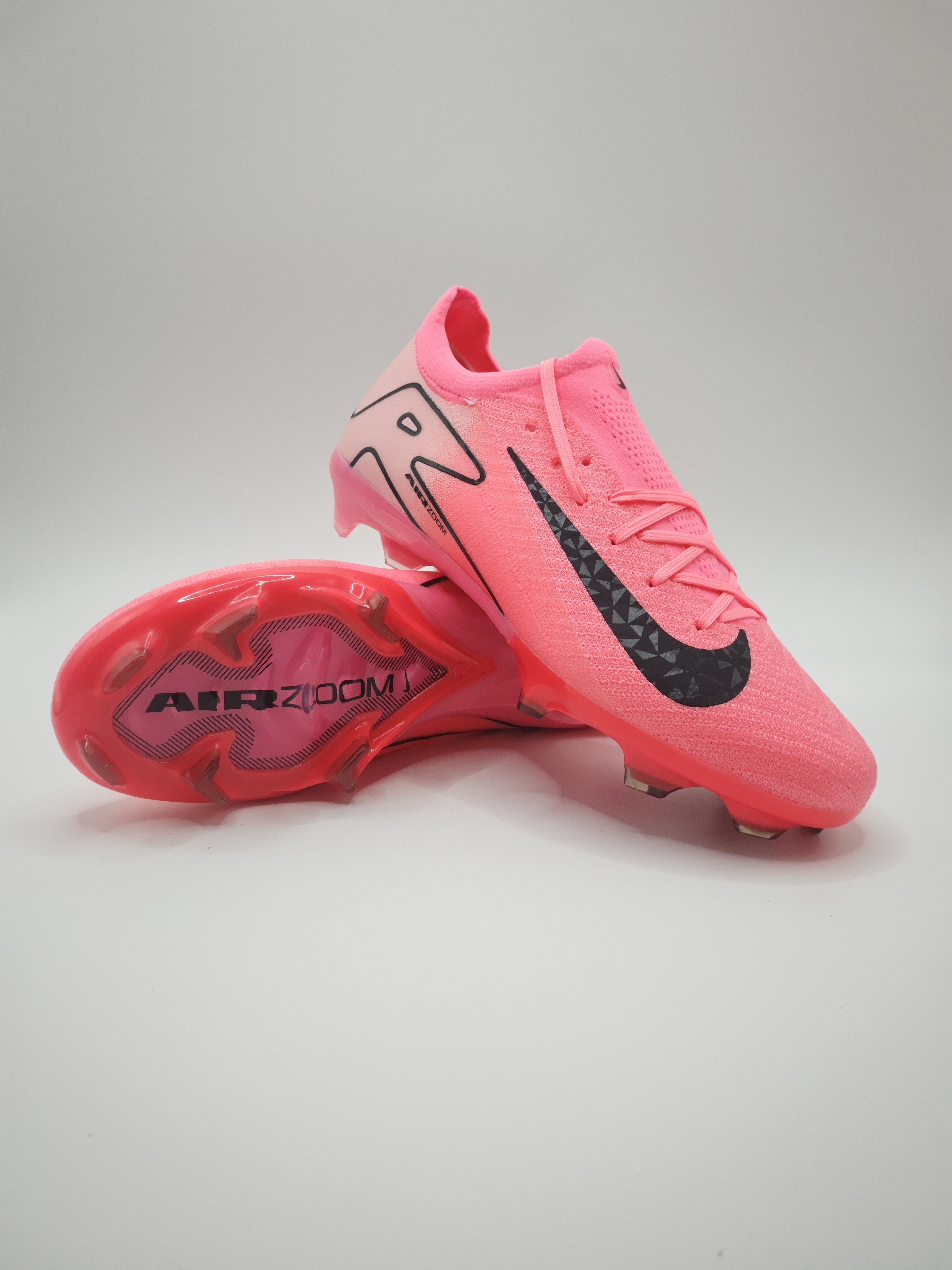 Nike Mercurial 16 FG Soccer Cleats with Built-in Bonded Pack: Full Air Cushion for All-Game Comfort, Waterproof Knit for Rainy Pitches