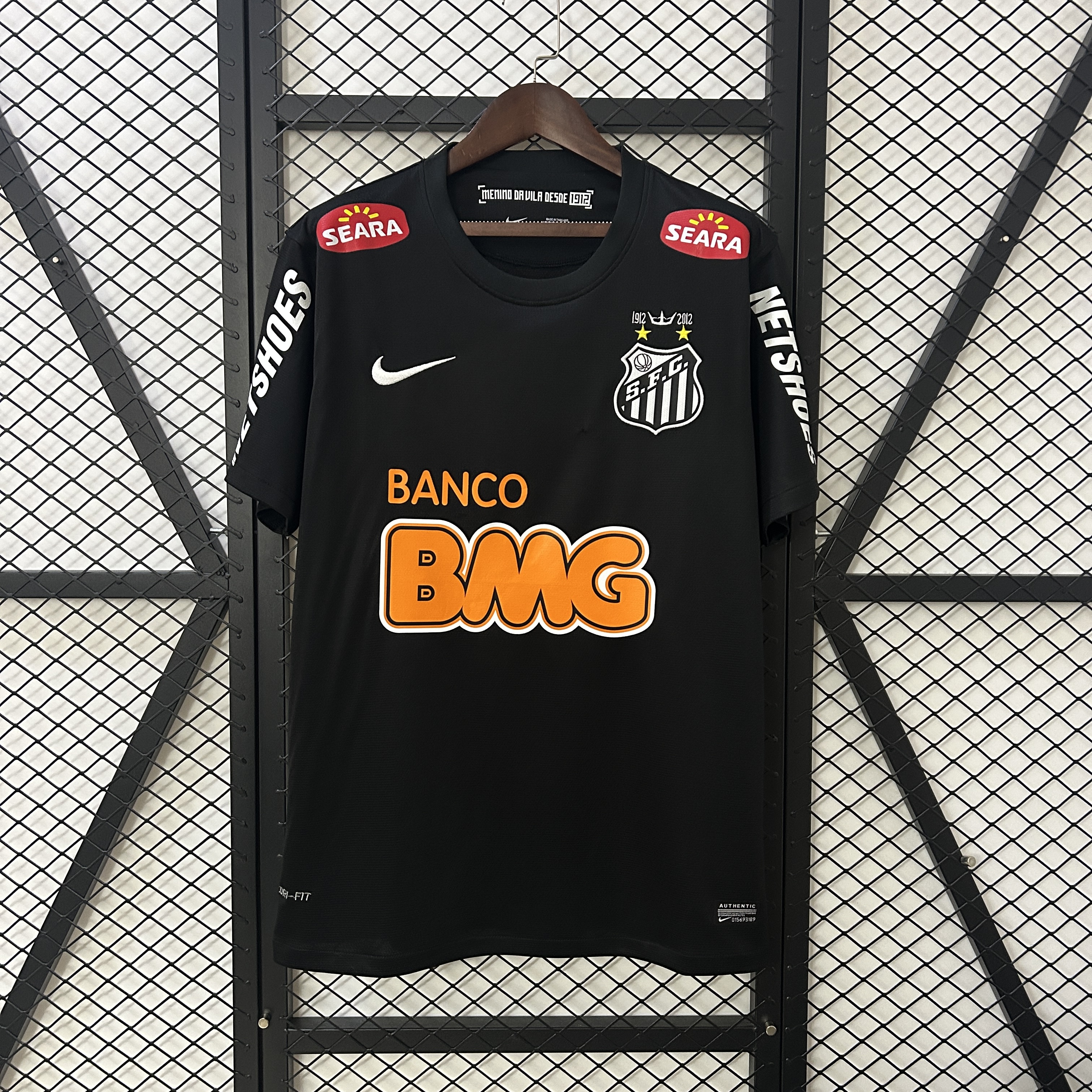 Santos Black Retro Man Jersey 2012/13