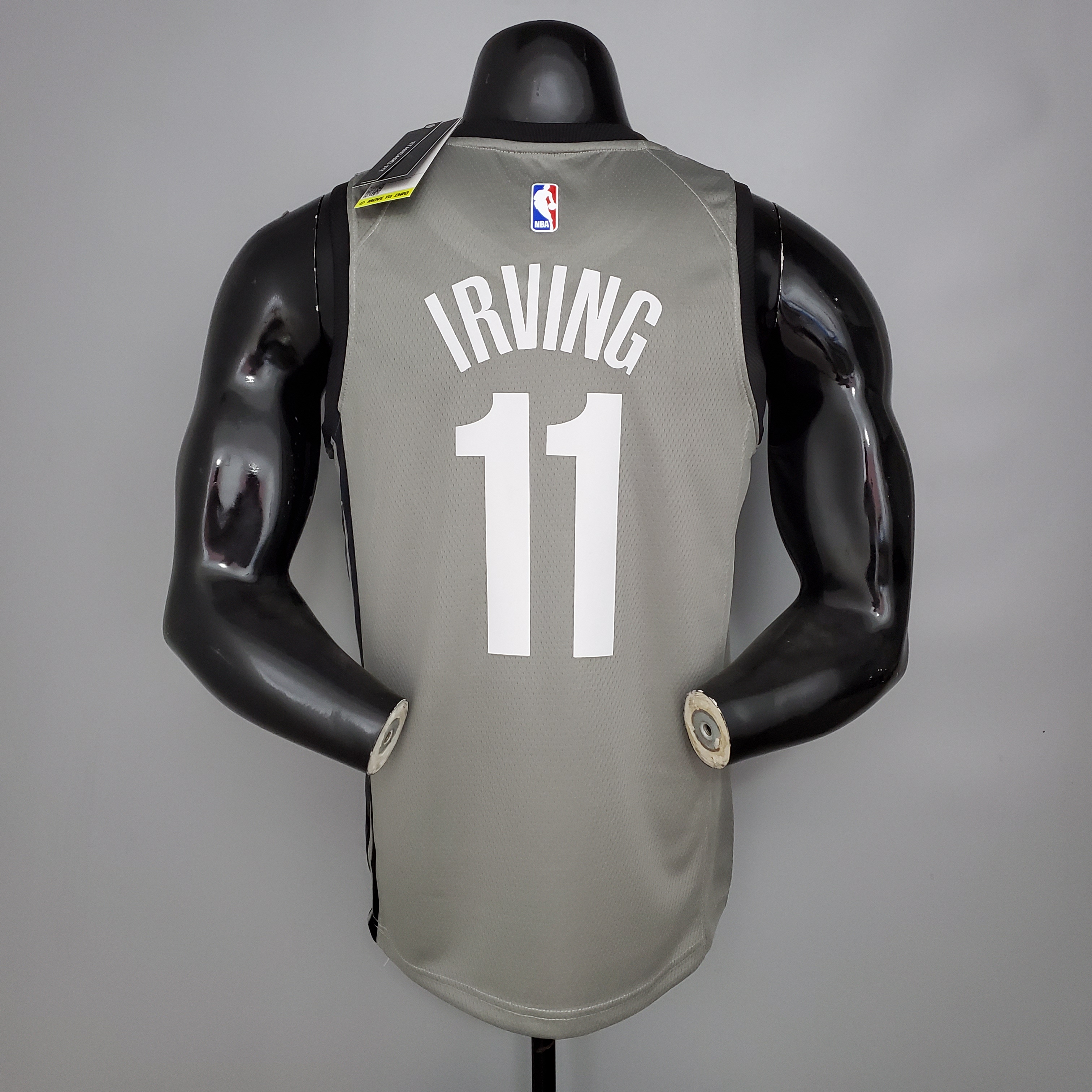 Kyrie Irving Brooklyn Nets Flying Man Swingman Jersey Gray